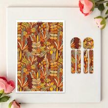 1 PC Gorgeous Abstract Oil Painting Series Pattern Soft Ceramic Earrings Water Transfer Paper Color Painting Leopard Handmade Clay Disposable Water-Soluble Stickers - Multicolor - View 37