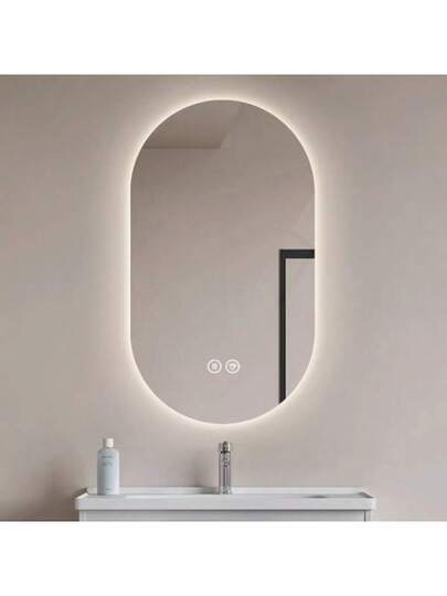 60 90 Cm Slimme LED Touch Anti Fog Wand Spiegel Bathroom Hair Salon view 3