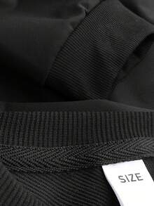 Lässiger, schlichter Pullover im Retro-Stil mit Fischmotiv für Tween Jungen, Rundhalsausschnitt, lange Ärmel, Herbst- und Wintermode. Neue Tween Jungenkleidung für Kinder. - Schwarz - Übersicht 7