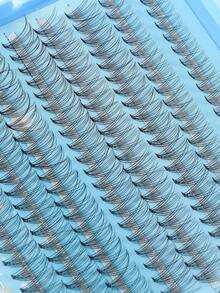 574/630 piezas Pestañas postizas con rizo D, conjunto de alta capacidad para ojos gruesos y esponjosos, de aspecto natural. Maquillaje de belleza, DIY en casa. Gran capacidad, libro de pestañas individuales para principiantes, artistas de maquillaje, pestañas postizas suaves y duraderas. Extensiones de pestañas DIY para ojos de zorro/gato, segmentadas - D - Ver 11