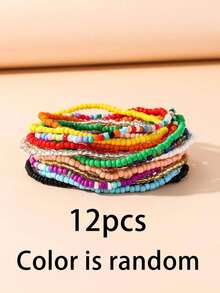 女性隨機腰鏈,彩色夏日身體鍊,肚皮珠寶,比堅尼珠寶連體褲鏈,腰鏈組 - 彩色 - 查看 8