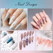 Nail A Su Ki 6 Box Molor And Dign 3D Charms Ih 15 Shees Gold Nail Skers  Cue Nail Jeels For DIY Decoraion Ih Pkup Ools - Bộ thiết kế nhiều màu - Xem 5