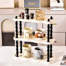 Multi-Layer Desktop Organizer Rack, Makeup Skincare Display Shelf, Mug Cup Storage Holder For Kitchen Bathroom - متعدد الألوان - مشاهدة 2