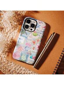 Coastal Italy Collage Phone Case Cute Coastal Aesthetic Summer Cases Cover Compatible With IPhone 17 Air 17 ProMax 16e 15 Plus 14 13 Pro Max 12 11Suitable For IPhone 17 Air - 白色1 - 查看 1