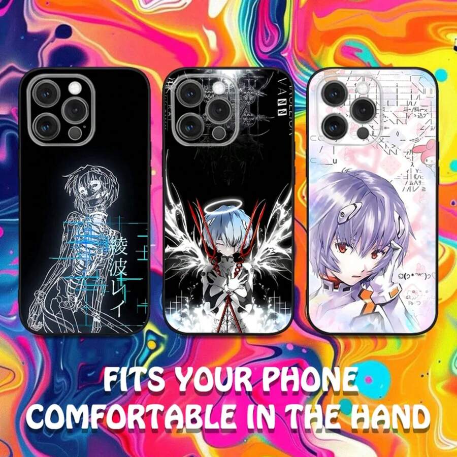 R-Rei Anime A-Ayanami Girl Phone Case For IPhone 17 16 15 14 13 12 11 Ais/Pro/Max/Plus Soft Silicone Black Case - z1 - 查看 1