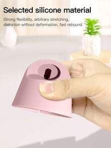 1pc Portable Wireless Fast Watch Charger Stand, Cute Silicone Desktop Holder, Compatible With Watch Charging Station Base, Fits All Watch Charger Series Ultra/SE/8/7/6/5/4/3/2/1, Bedside Mode (Charger And Band Not Included) - Multicolor - View 4