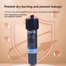 鱼缸加热棒可保持小型水族箱28°恒温。带恒温棒的乌龟和热带鱼加热器，防爆设计，迷你尺寸。