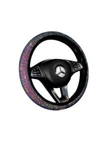 Sparkly Diamond Steering Wheel Cover Protector Auto Fashion Vmingo - Litmus - View 3