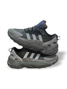 Adidas ZX22 儿童运动鞋健身休闲跑步轻便缓震透气厚底拼色反光条标志亲肤舒适易搭配日常黑色 HQ6704 - 灰色 - 查看 3
