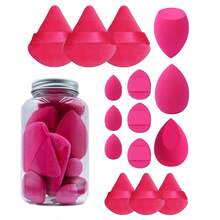 NEFOUME 15 piezas Esponjas de maquillaje con estuche de almacenamiento, 3 piezas Esponja de maquillaje y 3 piezas Mini esponja de maquillaje y 3 piezas Borlas de polvo y 3 piezas Mini borlas de polvo y 3 piezas Mini borlas de cojín de aire, Esponjas de mezcla de maquillaje para base, líquido, crema y polvo sin imperfecciones, Esponjas de maquillaje de varios colores, Esponjas de maquillaje para base sin látex, húmedas y secas, Incluye borlas de polvo de cojín de aire, esponjas de mezcla sin látex y borlas de maquillaje, Maquillaje, Barato, Decoración de habitación, Tocador, Accesorios de maquillaje, Borla, Mezclador de maquillaje, Borla de polvo, Esponja de maquillaje