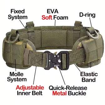 The Genuine Tactical Belt Is A Fast-Release Outdoor Military Belt With Metal Nylon Sports Accessories, Suitable For Both Men's And Women's Belts