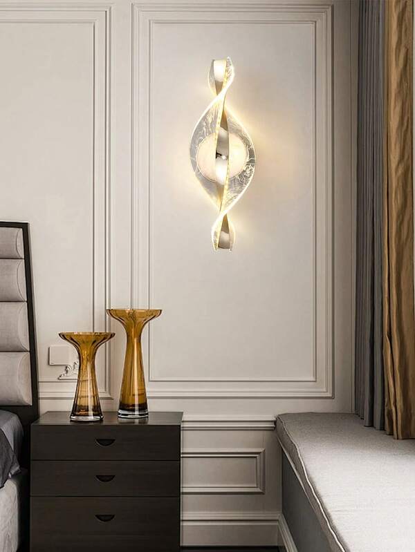 1PC/2pcs Modern Gold LED Wall Lamp With Stainless Steel Base Elegant Lighting For Living Rooms, Bedrooms And Corridors Luxury Home Decor Accent Wall Lamp
