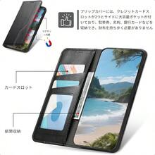 ONETHEFUL 対応  17 pro max ケース 手帳型 スタンド機能 いphone17promax ケース カード収納 17プロマックス カバー 財布型 アイフォン17プロマックス保護ケース マグネット式 財布付き PUレザー 耐衝撃 全面保護 ストラップホール付き リストバンドのデザイブラック - ブラック+ Pixel 9a - チェックする 5