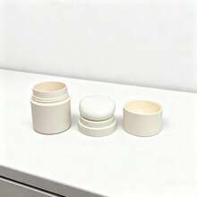 1个空粉盒，粉状涂层，独立包装，可填充，迷你DIY化妆粉盒，腮红/定妆粉容器