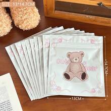 20 Piezas Bolsas de Galletas de Oso Lindas, Bolsas de Regalo de Plástico Autoadhesivas, Bolsas de Empaque de Repostería con Dibujos Animales, 4 Estilos para Elegir, Perfectas para Envoltura de Fiestas, Regalos, Trick or Treat, Regreso a Clases, Navidad - Multicolor - Ver 16