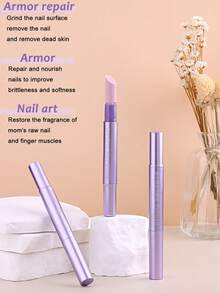 三合一美甲精华笔，用于去除死皮、抛光甲床、滋养指甲、修甲、角质护理，美甲沙龙用品，DIY美甲（3/2/1件装） - 彩色 - 查看 5