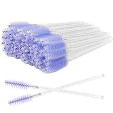500 brochas desechables para pestañas y cejas - Cabezales de cepillo de nailon suave, diseño ergonómico para un perfilado preciso, herramientas de maquillaje profesionales para uso doméstico y salón, cerdas de alta calidad, uso conveniente, aplicación suave, accesorios de belleza, esencial para entusiastas de la belleza, productos de nivel salón