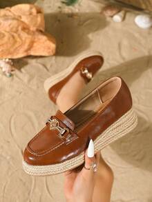 Women's Slip-On Wedge Heel Comfortable Casual Shoes, Suitable For Leisure, Travel And Vacation