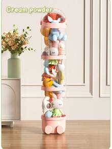 Puppen Aufbewahrungseimer, elegante Geschenkbox, transparente süße Aufbewahrungsbox, Spielzeug Puppen Aufbewahrungsbox, staubdichter Aufbewahrungseimer, Wäschekorb