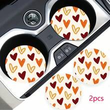 2 pezzi Sottobicchieri portabicchieri per auto, antishock, universali, di moda, accessori per interni auto, regalo per feste