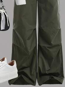 Teen Girls Autumn And Winter 3-Piece Set, Casual Mesh Top Vest Workwear Trousers Straight Trousers Set.Street Style In Europe And America