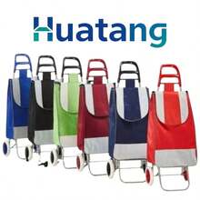 Carrito de compras plegable con 2 ruedas carrito de compras con bolsa desmontable carrito de compras con ruedas grande liviano utilitario carrito de compras diagonal carrito de compras portátil - Multicolor - Ver 5