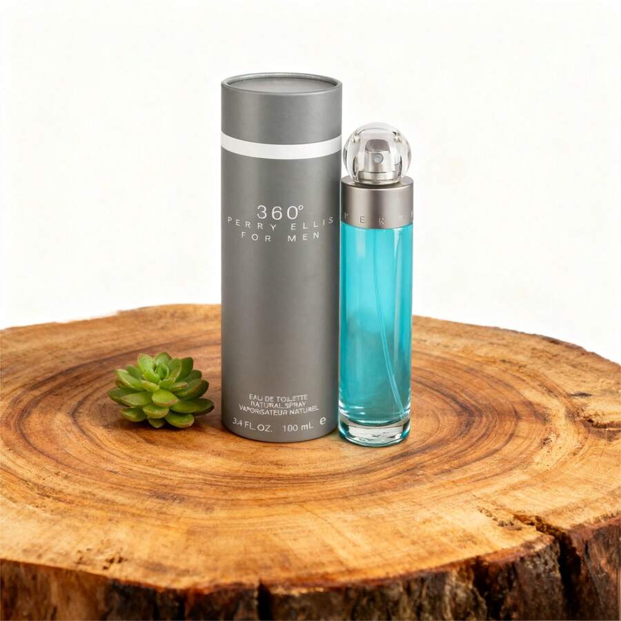 Perfume hombre 100ml Fragancia Moderna para Hombre Perry Ellis 360° Eau de Toilette perfume feromonas perfume mujer | Fresca combinación de Cítricos, Menta y Sándalo con Aura Actual | Botella Esférica Azul Vibrante – Diseño Iconico de la Marca | Ideal para Vida Diaria, Trabajo, Citas y Aventuras Urbanas | Regalo Estrella para Día del Padre, San Valentín, Navidad y Cumpleaños | Quick Ship - Multicolor - Ver 1