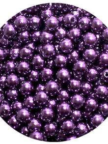 10mm ABS Pearl With Through Hole 125 Units - Crafts - 紫色 - 查看 4