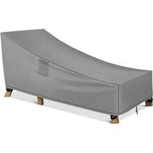 WLEAFJ Funda impermeable para tumbona de patio resistente al agua fundas duraderas para muebles de patio 78 pulgadas de largo x 34 pulgadas de ancho x 32 pulgadas de alto color gris - gris - Ver 1