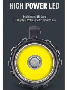 LED White Laser Long Range Handheld Flashlight, Outdoor High Brightness Rechargeable Long Lasting Searchlight Miner's Lamp - Multicolor - View 4