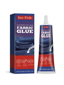 JUE FISH Multi-Purpose Fabric Glue - Repair Clothes, Patterns, Holes, Leather, Shoe Insoles Seamlessly, Easy To Use, Versatile