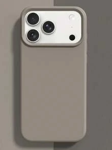 1个奢华糖果色液态硅胶AI按键手机壳，适用于 17 AIR 16 15 14 13 12 11 Pro Max Plus | 超薄防震保护 | 手机 - 鈦原色 - 查看 3