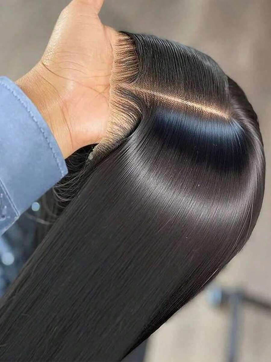 bling hair Straight Human Hair Bleached Knots Upgraded 13x6, 13x4, 4x4 360 Lace Front Wigs Pre Plucked Straight 6x4, 9x6, 5x5 Glueless Lace Closure Wigs For Women Pre Cut 180% Density Invisible Melt Skin - SNatural - Xem 1