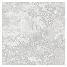 Heroad Peel And Stick Wallpaper Grey And White Vintage Forest Animals Floral Wallpaper Removable Self-Adhesive Contact Paper For Bedroom Living Room Cabinets Dration Thicken Vinyl 17.3''x78.7'' - 多色915 - 查看 1