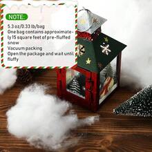 Oz Snow 200 G Per Bag Artificial Cotton White Cloud Faux Fluffy Snow Indoor Soft Winter Tree Mantle Village Nativity Scene - 5 Oz - View 5