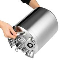 Beer Keg Mash Tank Kettle Home Brew Beer Cleaning Keg - Silver - View 9