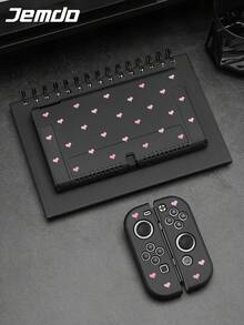 1 件粉色心形设计保护套和收纳袋配件，适用于 2 (2025)、OLED、NS - 万圣节 Switch 游戏玩家的理想礼物 - 彩色 - 查看 5