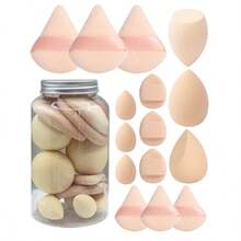 NEFOUME 15 piezas Esponjas de maquillaje con estuche de almacenamiento, 3 piezas Esponja de maquillaje y 3 piezas Mini esponja de maquillaje y 3 piezas Borlas de polvo y 3 piezas Mini borlas de polvo y 3 piezas Mini borlas de cojín de aire, Esponjas de mezcla de maquillaje para base, líquido, crema y polvo sin imperfecciones, Esponjas de maquillaje de varios colores, Esponjas de maquillaje para base sin látex, húmedas y secas, Incluye borlas de polvo de cojín de aire, esponjas de mezcla sin látex y borlas de maquillaje, Maquillaje, Barato, Decoración de habitación, Tocador, Accesorios de maquillaje, Borla, Mezclador de maquillaje, Borla de polvo, Esponja de maquillaje