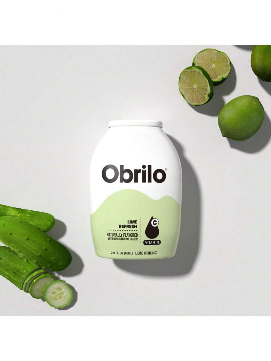 Obrilo Water Enhancer Liquid Flavoring Drops - ZERO Sugar/Calorie, Dye Free, Naturally Flavored Drink Syrup - 青檸清爽 - 查看 1