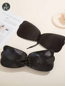 1/2 Pcs Self-Adhesive Invisible Bra, Seamless Lace-Up Lift Bra, Strapless, Bridal Style Lift Bra, For Casual & Comfortable Look - Multicolor - View 14
