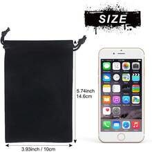 2025Shintop 20pcs Velvet Bags With Drawstrings, 4x6inch Gift Bags Black Velvet Jewelry Pouches For Dice Wedding Party Favor - Đỏ - Xem 9
