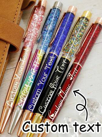 Caneta Esferográfica de Areia Movediça Personalizada, Suprimentos Escolares para Crianças, Canetas Personalizadas para Professores, Canetas Gel Coloridas Personalizáveis, Canetas Writech Personalizáveis com Núcleo Rotativo, Caneta de Areia Movediça Criativa, Presentes de Aniversário, Presentes do Dia do Professor, Aniversário, Presentes de Formatura, Presentes de Volta às Aulas, Crianças, Estudantes, Amigos, Menino, Menina, Trabalho