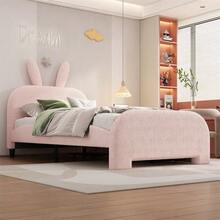 Kids Bed Frames, Headboards & Footboards - Pink + Plush + 90cm*200cm - View 4
