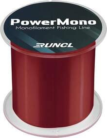 RUNCL PowerMono - Línea de pesca monofilamento 300/500/1000 yardas - Máxima fuerza, amortiguador, suspensión en agua, amigable con nudos, línea de pesca overol de 3 a 35 libras, baja y alta - Marrón - Ver 13