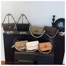 Small bag fashionable women's simple new portable messenger bag niche shoulder underarm bag original exquisite saddle bag