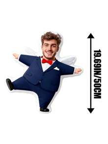 Customized Funny Action Pillow, Humorous Couple Photo Pillow, Personalized Photo Pillow, Unique And Interesting Family Gift, Christmas Gift, Valentine's Day Gift, Men's Gift, Anniversary Gift - Angel - View 22