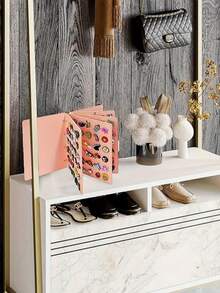 كيس تخزين إكسسوارات الحذاء من الشعر الاصطناعي 1/2 قطعة، يمكن تعليقه للعرض، مناسب لأحذية الشتاء للنساء، الأحذية المطرية، صنادل الصيف، بوت البني الداكن، بوت الجري، مطبوع - متعدد الألوان - مشاهدة 8