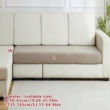 1 pieza Funda de sofá elástica de jacquard, funda de sofá moderna antifouling, juego de sofá de estilo minimalista, adecuado para sala de estar, dormitorio, sofá de exterior, funda de sofá en forma de L, funda de sofá con chaise lounge/esquina, funda de cojín de sofá, decoración del hogar universal para sofá, para todas las estaciones - Camel - Ver 13