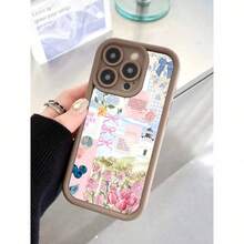 Custodia per telefono con motivo floreale a fiocco in stile preppy, compatibile cone 17/17pro/17promax/16/15/14/13/12/11/ProMax/Pro/Plus/XSMax/XS/X, compatibile con S22/S23/S24/S25/Plus/FE/Ultra, custodia estiva unica di moda per donne, design antiurto e anti-caduta, protezione TPU morbida, cover protettiva per uomo, donna, ragazza, regalo di amicizia, accessorio estetico per protezione del telefono