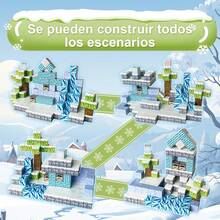 Sicilaien Bloques Magnéticos 150PCS, Juego de Bloques Temáticos de Hielo, Cubos Magnéticos para Niños, Juguetes Educativos de Aprendizaje Stem para Niños de 3+ Años de Edad - 1 - Ver 3